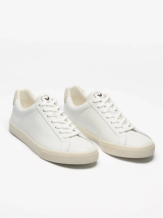 Veja Shoes - Veja White Low-Top Sneakers with Cream Sole